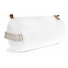 Cosmetic Bag Toiletry Bag Barrel White Number Grey, White