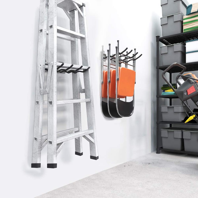 TORACK Garage Hooks Tool Organizer, 4 Pack Heavy Duty Steel