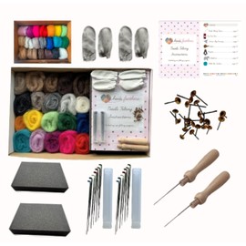 heidifeathers® Boxed Feltig Kit 'Felt with Freinds' Needle Felting for 2 People
