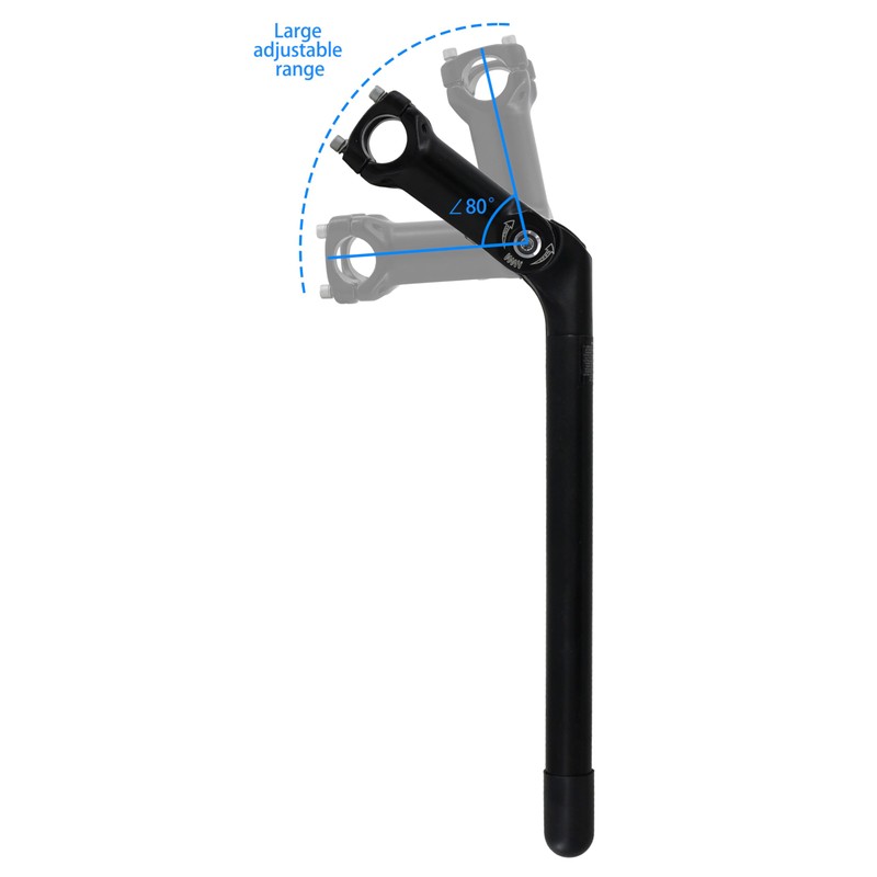 WEERAS Adjustable Bike Stem, 13 inch Length, 80 Degree Adjustable