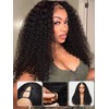 YIROO EasiContour V Part Wigs Human Hair Jerry Curly Glueless