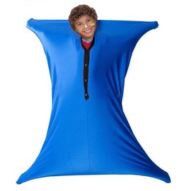 Tuxepoc Sensory Body Sock for Kids, Full-Body Wrap, Stretchy Body Sox, Relieve Stress, Autism, Anxiety (L(56"x28"Height 140-165CM))