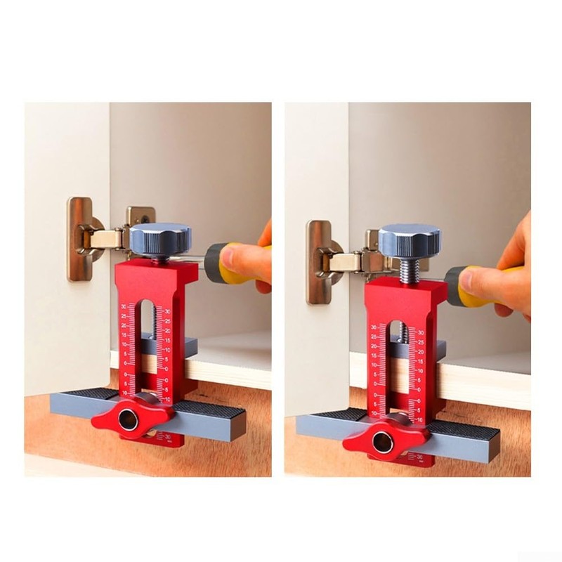Cabinet Door Assembly Aid 0-55mm Height Adjustable Aluminum Alloy Various