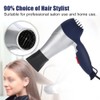 Lightweight Foldable Mini Hair Dryer Portable Adjustable Blow Dryer Silver