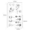 One Grace Mini Fine Line Temporary Tattoos - Realistic Long