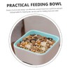 Generic 2pcs Ceramic Hamster Feeding Bowls Anti-tip Design Easy to