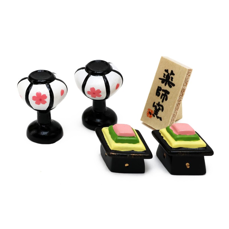 Osaka Choseido Hina Doll, Compact, Mini, Hinamatsuri, Ceramic, Decorative Black