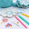 ZGTS Crochet Hooks Set, 9PCS Aluminum Knitting Needles Kit Ergonomic
