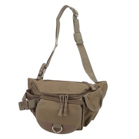 Fishing Bag Portable Polyester Storage Pack Bumbag Adjustable for Outdoor Hiking ClimbingKhaki
