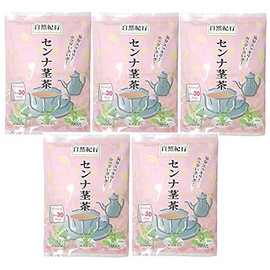 Natural Travelogue Senna Stem Tea Blended Tea Bags 2.1 oz (60 g) (2 g x 30 mm) x 5 Set