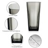 Goldmeet 20oz Unbreakable Plastic Drinking Glasses (Set of 8) -