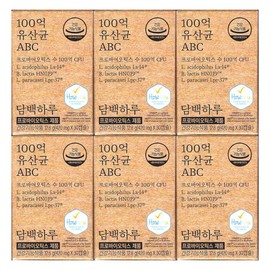 A simple day Simple 10 billion daily lactic acid bacteria ABC 420mg x 30 capsules (6) / 담백하루 100억 유산균 ABC 420mg x 30캡슐 6개