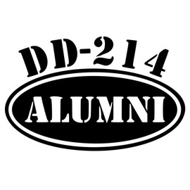 DD-214 Alumni Decal for Truck, Funny, Tumbler, Window, Laptop, Phone, Stickers, Home Decoration.