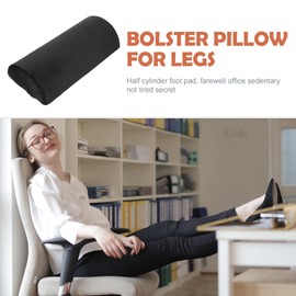 Knee Pillow Leg Pillow Bolster Pillow for Legs Lumbar Support Pillow for Sleeping Memory Foam Half Moon Pillow for Legs,Knees, Lower Back and Head