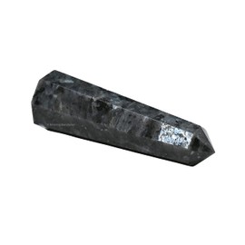 Crystal Towers ~ Obelisco de punta de cristal curativo natural para reiki curación y rejilla de cristal (Larvikite, 5 a 7,6 cm)