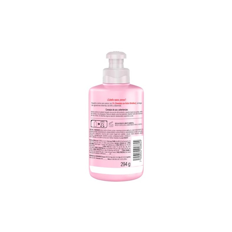 L'Oréal Paris Elvive Glycolic Gloss Crema para Peinar Sin Enjuague