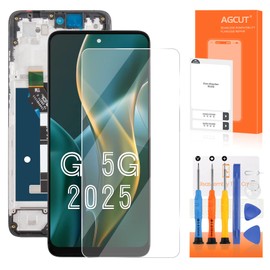 for Moto G 5G 2025 Screen Replacement for Moto G 5G 2025 LCD Display XT2513 XT2513-1 for Motorola xt2513-1 LCD Digitizer Touch Screen Assembly Repair Part with Frame