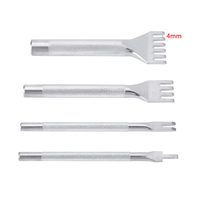 6 pcs/set Leather Craft Punch Tools Kit Stitching Carving Working