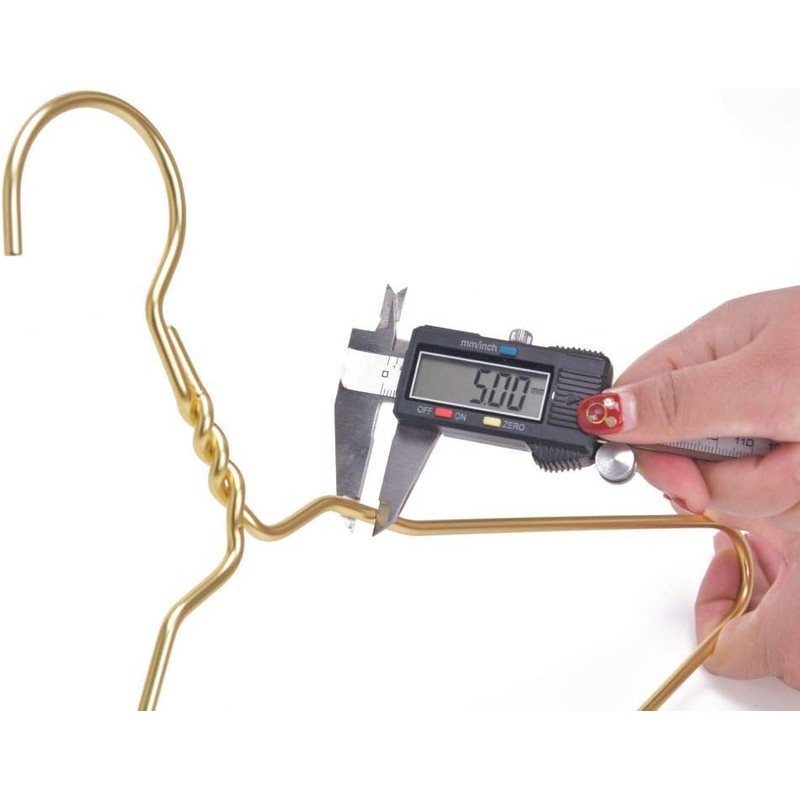 Beautiful Gold Aluminum Metal Suit Hangers Heavy Duty Coat Hangers