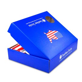 Patriotic Americana Liberty Flag Knee High Socks for Women 9-Pairs Gift Box (Americana)