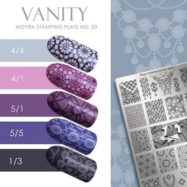 Moyra STAMPING PLATE 23 "VANITY STAMPING PLATE