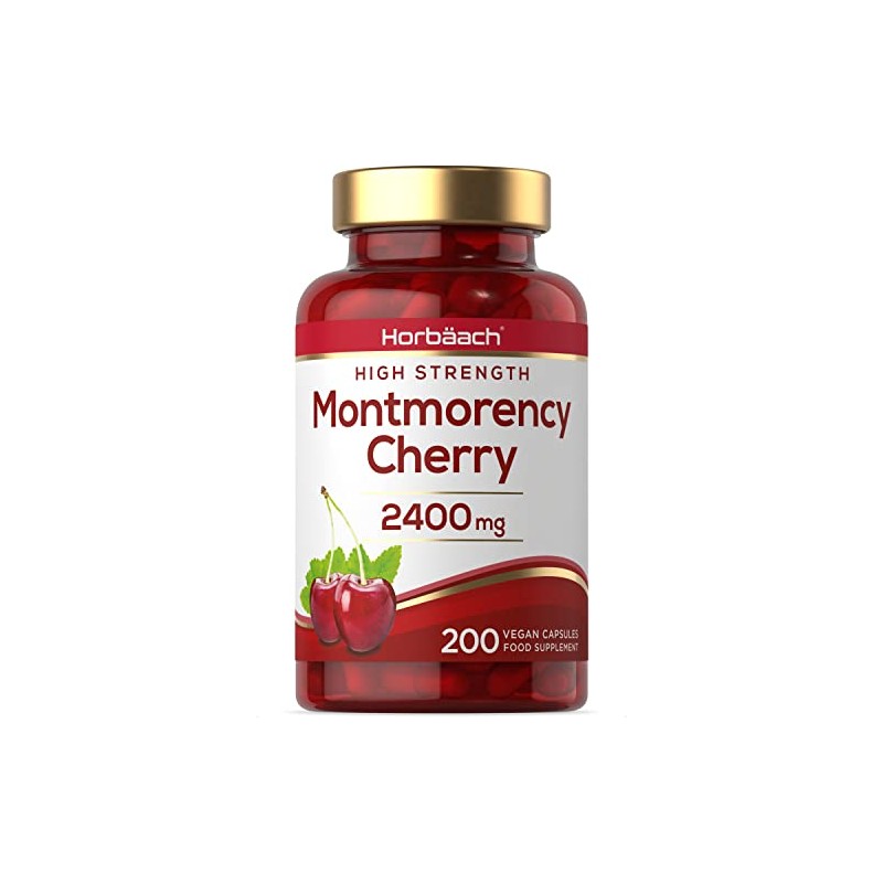 Montmorency Cherry Capsules 2400mg | 200 Count | Tart Cherry