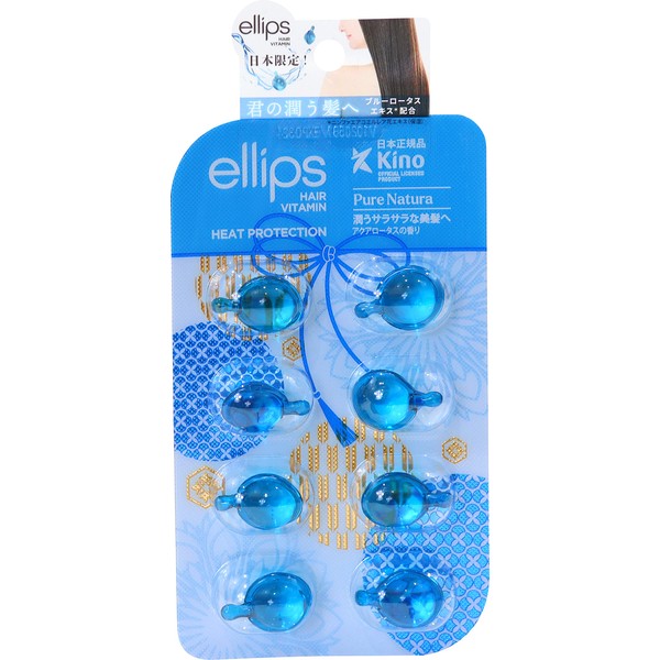Ellips Pure Natura Hair Oil, Sheet Type, 8 Tablets [Japan Limited Edition]