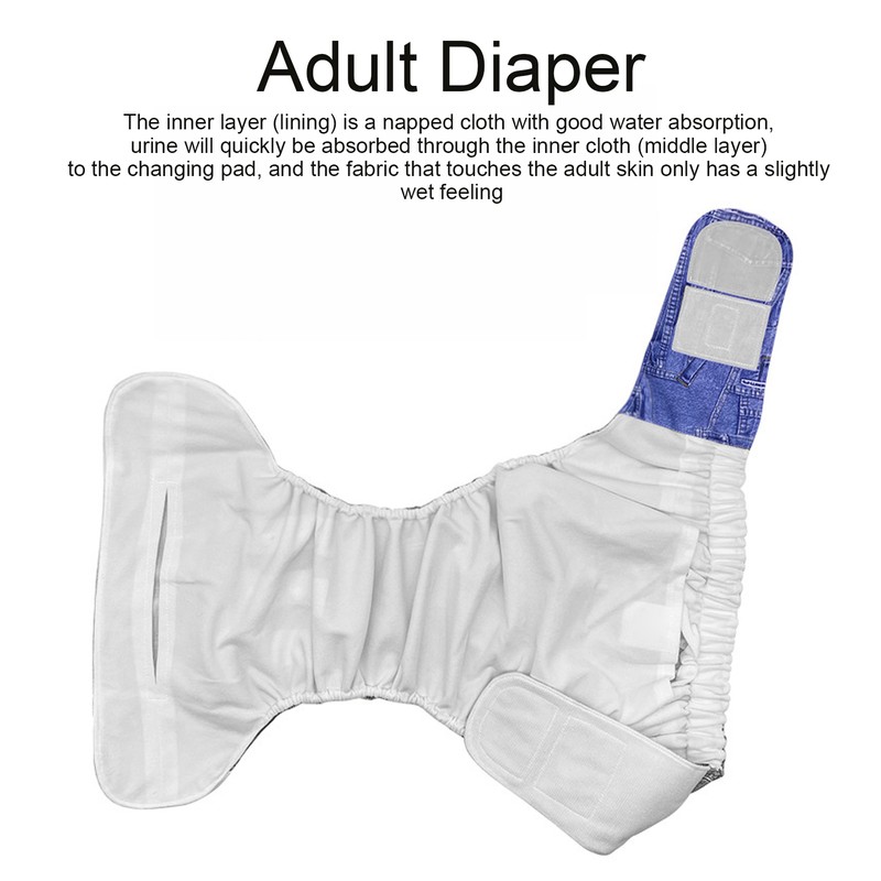 Adult Diaper Reusable Elderly Incontinence Nappy Washable Adjustable Diaper Pants201