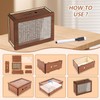 STFYUG Wooden Money Box, Money Box with Numbers Checks, Money