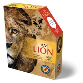 Madd Capp Puzzles - I AM Lion - 550 Pieces - Animal Shaped Jigsaw Puzzle