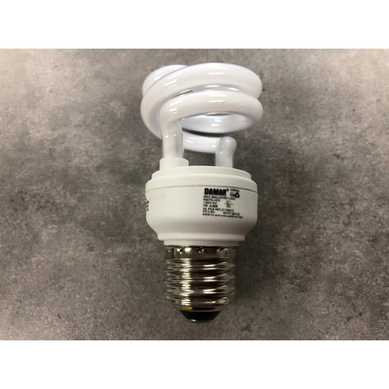 Damar Mini Spring 7W Compact Fluorescent Bulb