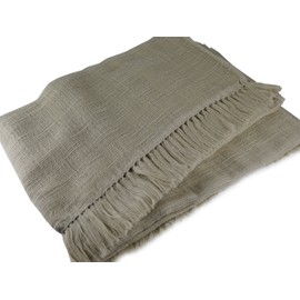 Miyazaki Towel Imabari Shawl 170 No.5 Sand Beige, 70.9 x 27.6 inches (180 x 70 cm)