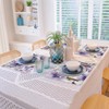 Floral Purple Placemats Set of 4 Heat Resistant Place Mats