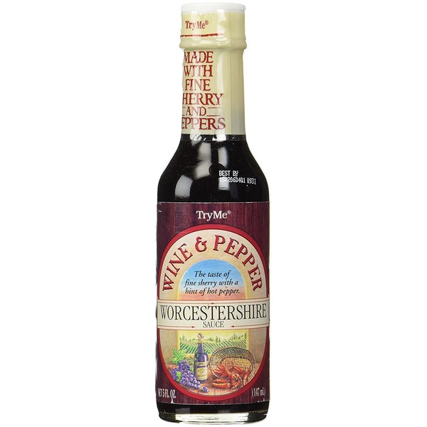 Try Me Wine & Pepper Worcestershire Sauce 5oz (Pack of 6)