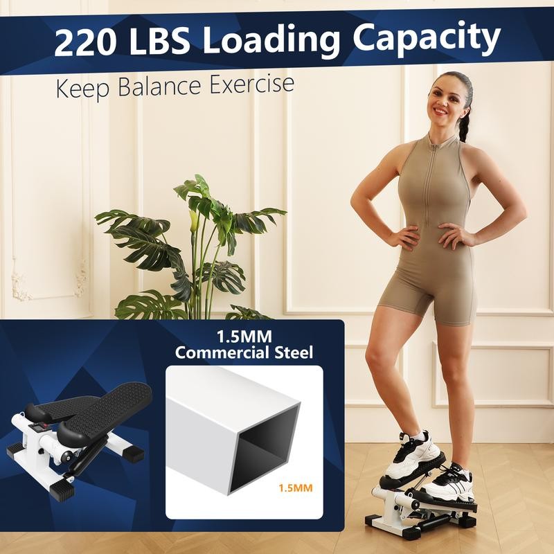 ZenActive Upgraded Version Mini Stepper Health & Fitness For Home