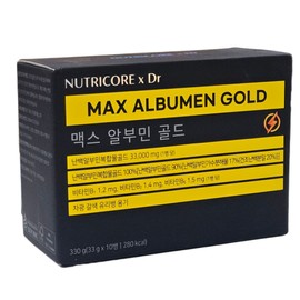 Nutricore Max Albumin Gold 1+1 20 bottles High content egg white silk albumin 10 bottles, 2 boxes / 뉴트리코어 맥스 알부민 골드 1+1 20병 고함량 난백 실크 알부민 10병, 2박스