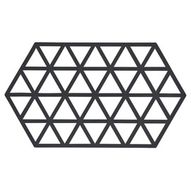 Zone Denmark, Triangles Topfuntersetzer/Untersetzer für Auflauf-/Ofenformen, Silikon, 24 x 14 cm, schwarz