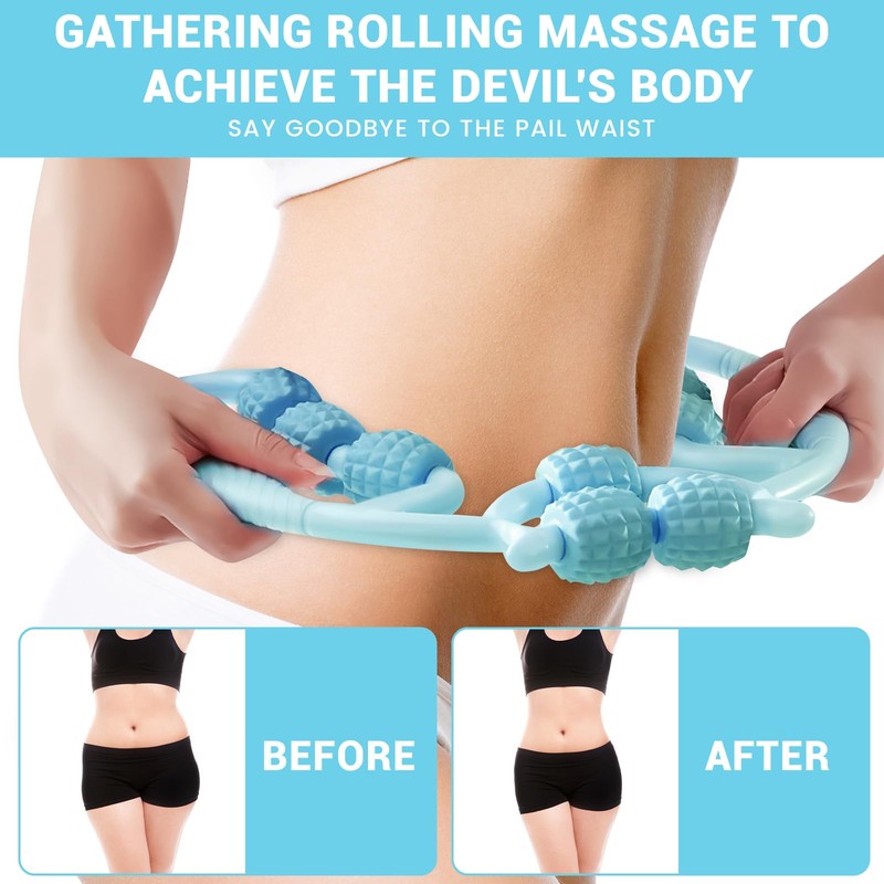 HYran Massage Roller, Massage Roller Legs, Massage Roller with Handle