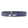 Ladeheid P15G Girls' Elastic Belt 1-6 Years 34-65 cm, Jeans/Heart