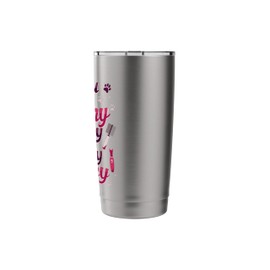 If You No Brushy I Will Shavy Groomer Joke Groomers Humor Stainless Steel Insulated Tumbler