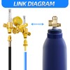 MEANLIN MEASURE Argon Regulator Flow Meter,CGA580 Inlet Connection,5/8" x 18RH