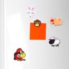 Forreen Fridge Magnets for Children, 22 Pieces Fridge Magnets Animal