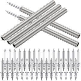 500Pcs Double-Head Skirting Thread Seamless Nail Metal Skirting Line Without Marks Nail Rust-Proof No Trace Skirting Thread Screws Set with 5 Rods for Skirting Line Fulasun(500-with 5 tools)