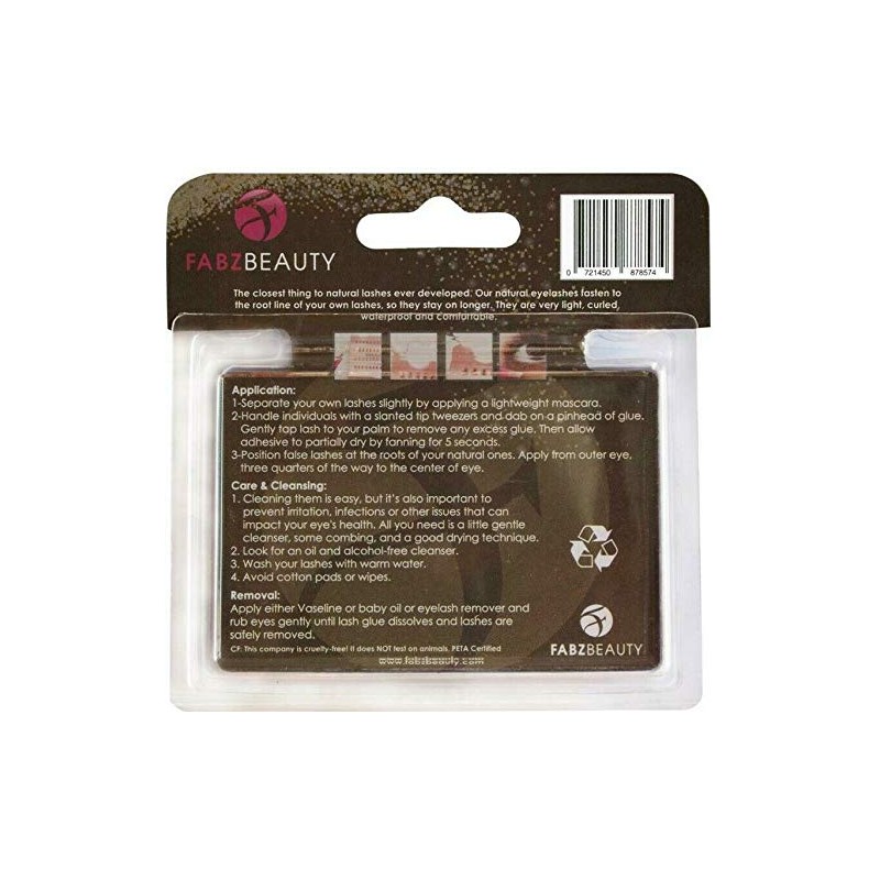 Fabz Beauty False Lashes Duralash Individual Naturals Knot- Free Eyelash