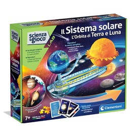 Clementoni Science and Game Lab - The Solar System, Orbit of Earth and Moon, Science Game for Children from 6 Years to Discover the Cosmos, with Puzzle 150 Pieces, Made in Italy