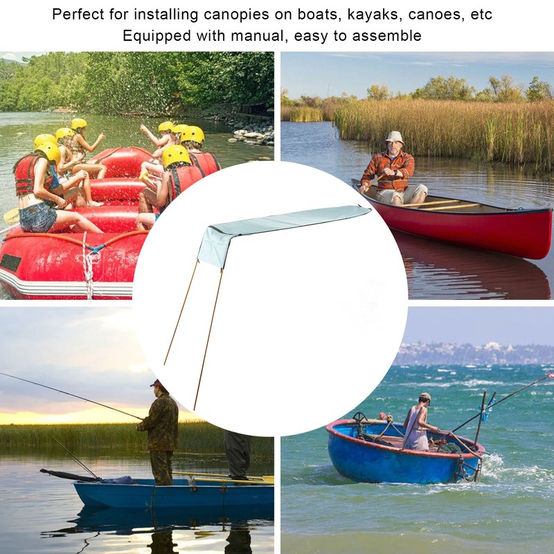 Kayak Shade Canopy Portable Foldable Boat Awning Set Kayak Canoe
