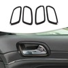 SQQP Carbon Fiber Inner Door Handle Cover Trim Ring Kit
