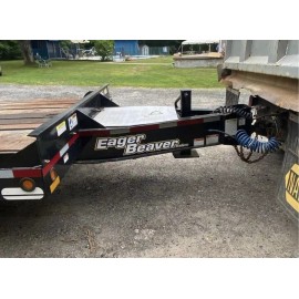 Eager Beaver Trailers Replacement Stickers 36”(Set Of 2) White Decals Logo Equip