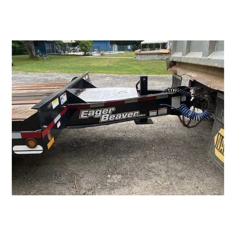 Eager Beaver Trailers Replacement Stickers 36”(Set Of 2) White Decals