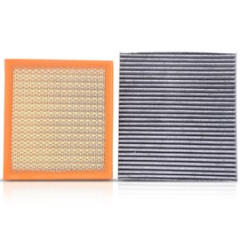 TOPAZ Engine Air Filter & Cabin Air Filter Set Compatible with Dodge Durango 2011-2021 Jeep Grand Cherokee 2011-2021 3.6L 5.7L 6.4L Replace# 4861756AA 68079487AA